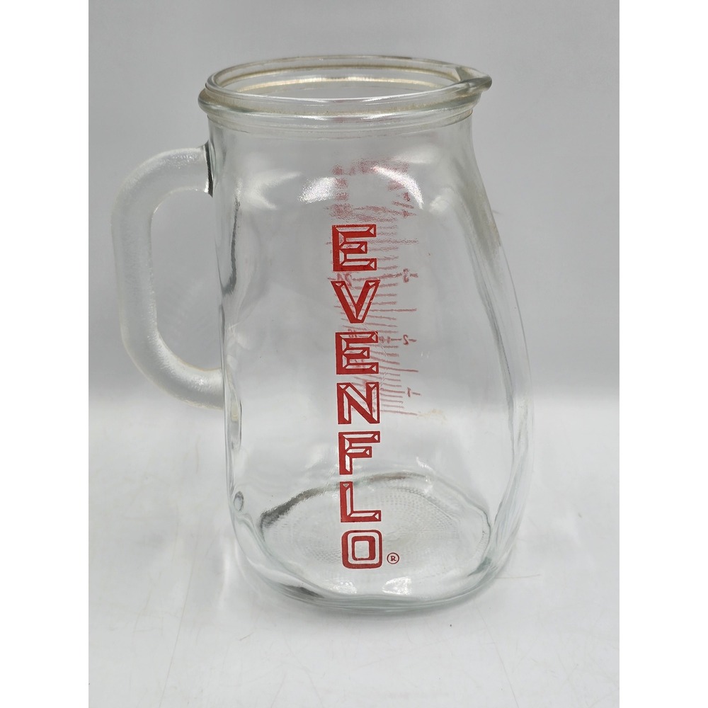 Evenflo Measuring Pitcher Unisex 32oz Clear Excellent Vintage Glass 4 Cup